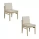 Trifecta Beige Upholstered Dining Chair Set of 2