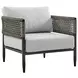 Alegria Light Gray 84" Outdoor Conversation Set
