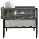 Alegria Light Gray 84" Outdoor Conversation Set