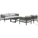 Alegria Black Outdoor 4 Piece Conversation Set