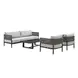 Alegria Light Gray Outdoor 84" Sofa