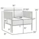 Alegria Light Gray Upholstered Outdoor Club Chair