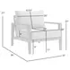 Cayman Dark Gray Upholstered Outdoor Club Chair