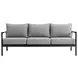 Crown Dark Gray 78" Outdoor Conversation Set