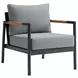 Crown Dark Gray 78" Outdoor Conversation Set