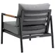 Crown Dark Gray 78" Outdoor Conversation Set