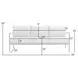 Crown Dark Gray Outdoor 78" Sofa