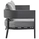 Menorca Dark Gray 94" Outdoor Conversation Set