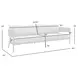 Menorca Dark Gray Outdoor 94" Sofa