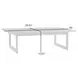 Menorca Dark Gray Outdoor Rectangular Cocktail Table