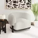 Andalusia White Upholstered Accent Chair