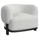 Andalusia White Upholstered Accent Chair