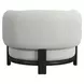 Andalusia White Upholstered Accent Chair