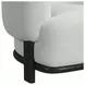 Andalusia White Upholstered Accent Chair