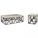 Bardot Inlaid White And Bronze Occasional Table Set