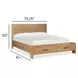 Brookstone Rustic Caramel California King Storage Panel Bed