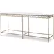 Grand Tour Furniture Gold Rectangular Glass Top Barnet Console Table