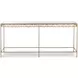 Grand Tour Furniture Gold Rectangular Glass Top Barnet Console Table