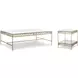 Grand Tour Furniture Gold Rectangular Glass Top Barnet Occasional Table Set