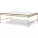 Grand Tour Furniture Gold Rectangular Glass Top Barnet Occasional Table Set