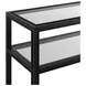 Glaze Onyx Rectangular Glass Top Console Table