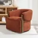 Finley Island Rust Swivel Accent Chair