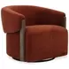 Finley Island Rust Swivel Accent Chair