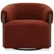 Finley Island Rust Swivel Accent Chair