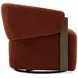 Finley Island Rust Swivel Accent Chair