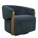 Finley Island Teal Swivel Accent Chair