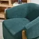 Finley Island Teal Swivel Accent Chair