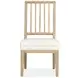 Coventry White Upholstered Slat Back Side Chair Set of 2