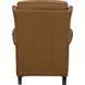 Shasta Elwood Cider Leather Push Thru The Arms Recliner with Nailhead Trim