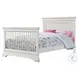 Olivia Brushed White Flat Top Convertible Standard Crib