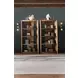 Melange Rich Golden Brown Romano Etagere with LED