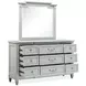 Glenbrook Pebble 9 Drawer Dresser with Rectangular Mirror