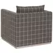 Siena Gray Plinth Base Swivel Club Chair