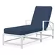 Bristol Spectrum Indigo 76" Outdoor Chaise with Self Welt