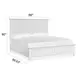Harborwick White Dove Queen Panel Bed