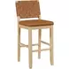Reid Sand Vegan Leather Upholstered Bar Chair Set of 2