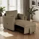Denholme Brown Sleeper Chair with Pull Out and USB Charging