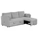 Denholme Gray Sleeper Sofa with Pull Out and USB Charging