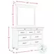 Brooks Grey 9 Drawer Dresser And Mirror