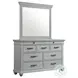 Brooks Grey 9 Drawer Dresser And Mirror