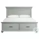 Brooks Gray King Storage Platform Bed