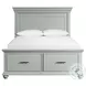 Brooks Gray Queen Storage Platform Bed