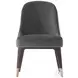 Steve Leung Gray And Brown Covet Upholstered Dining Chair