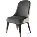 Steve Leung Gray And Brown Covet Upholstered Dining Chair