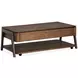 Hallie Milk Chocolate and Dark Chocolate Rectangular Lift Top Cocktail Table