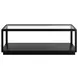 Glaze Onyx Rectangular Glass Top Cocktail Table